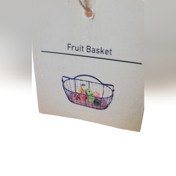 Metal & Wood Wire Basket - Picture 12 of 13